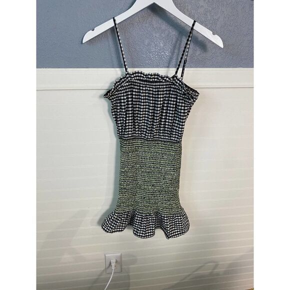 Urban Outfitters  Fremont Smocked  Contrast Stitch Dress New without tags - Picture 3 of 9